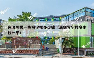 在深圳买一栋写字楼多少钱（深圳写字楼多少钱一平）