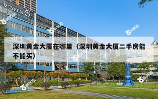深圳黄金大厦在哪里（深圳黄金大厦二手房能不能买）