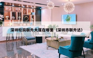 深圳松岗联升大厦在哪里（深圳市联升达）