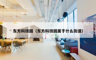 东方科技园（东方科技园属于什么街道）