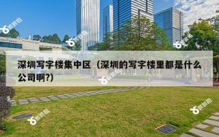 深圳写字楼集中区（深圳的写字楼里都是什么公司啊?）