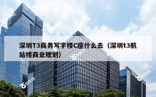 深圳T3商务写字楼C座什么去（深圳t3航站楼商业规划）