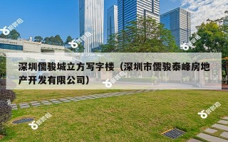 深圳儒骏城立方写字楼（深圳市儒骏泰峰房地产开发有限公司）
