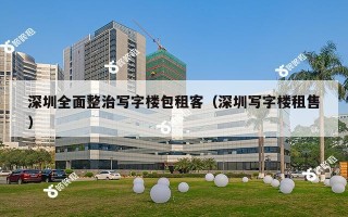 深圳全面整治写字楼包租客（深圳写字楼租售）